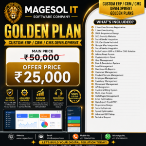 Custom ERP / CRM / CMS Development Golden Plans